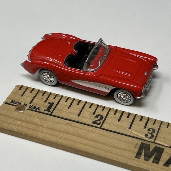 1957 Chevrolet Little Red Corvette Diecast Model Mini Collectible Car Model - Picture 1 of 16